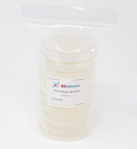 Ez Bioresearch Potato Dextrose Agar (pda) Plates For Mushroo