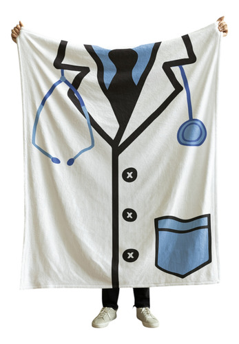 Cobija Frazada Manta Suave Yo Soy La Loca De Los Perros Doctor Bata Frazada Ligera 110x160cm
