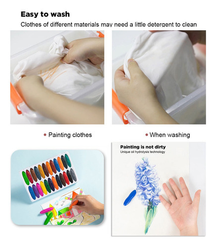 Los Crayones De Maní Para Niños Son Seguros, Inodoros, No Tóxicos, No Ensucian Las Manos, 24 Colores, Marca Angel