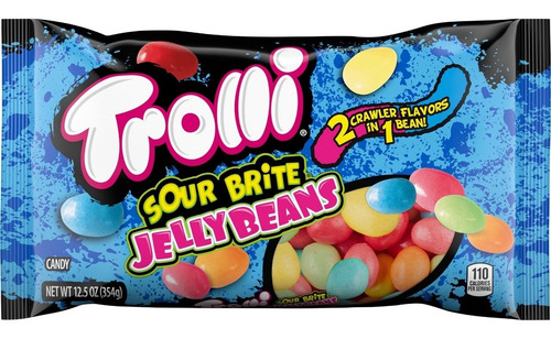 Trolli Sour Brite Jellybeans Agridulce 2 Sabores En 1 Pascua