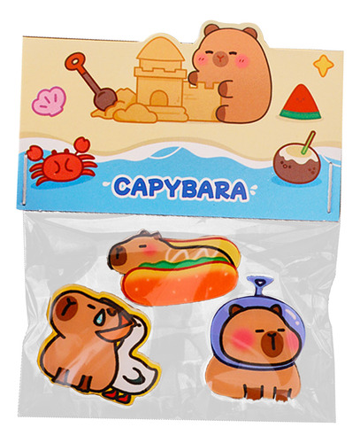 Pin De Capybara Para Ropa Bolsa 3 Broches Regalos Para Niños