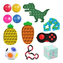 Comprar 12 Peças Pop It Fidget Toy-push Fidget Toy Set