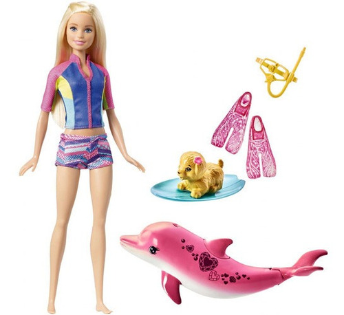 Muñeca Barbie Delfín Mágico Amigos De Snorkel