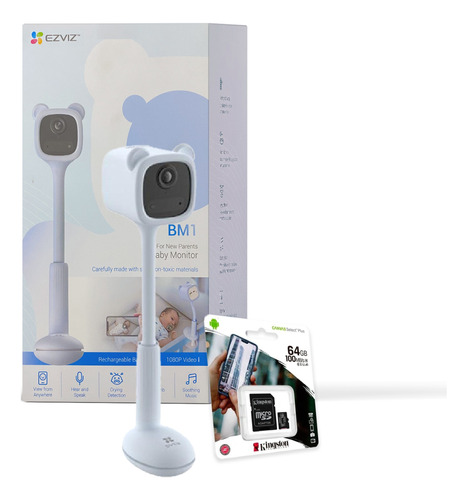 Cámara Seguridad Monitor Bebé Ezviz Wifi Batería 1080p +64gb