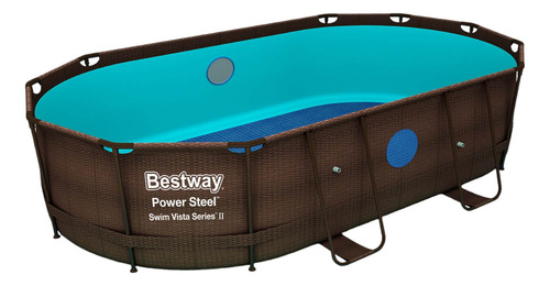 Piscina Estructurada Bestway Ovalada Terminación Rattan