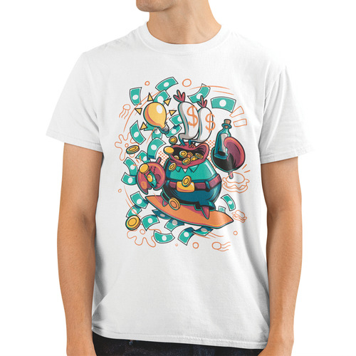 Playera Cangrejo Dinero Bob