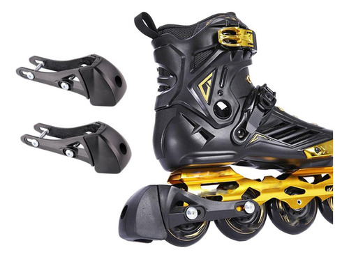 M 2x Patines En Línea, Frenos De Rodillos, Tope De Bloque,