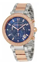 Comprar Reloj Michael Kors Mk6141 Parker original de la correa, color del bisel plateado, color del fondo plateado