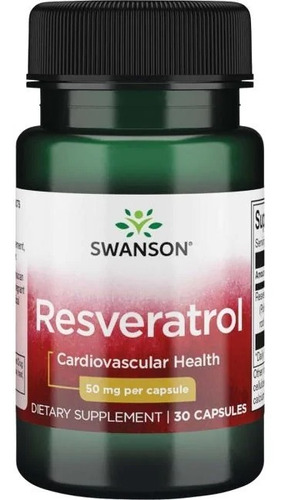 Antioxidante Cardiovascular Resveratrol 50 Mg 30 Caps