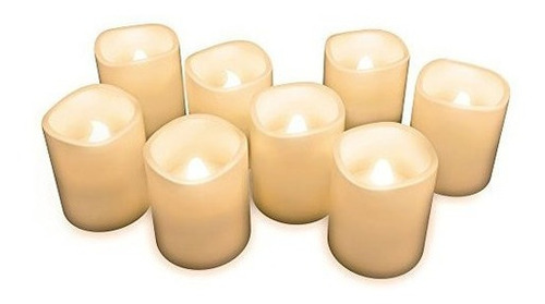 Velas Sin Llama Con Pilas Bateria Led 8 Piezas Vela Set Por 