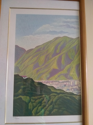 Obra De Arte Pintura Del Avila De Secundino Rivera (Usado)