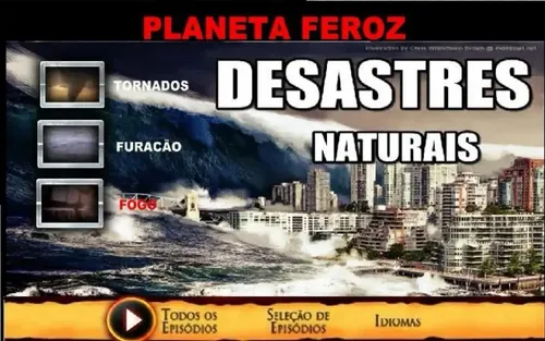 Dvd Documentário Planeta Feroz - Desastres Naturais- (8dvds