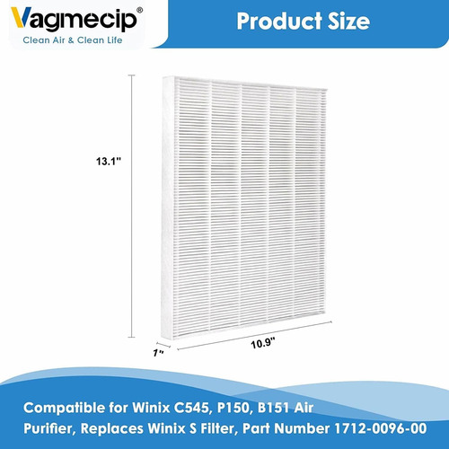 4pack Filtros Hepa De Reemplazo C545 Compatible Purific...