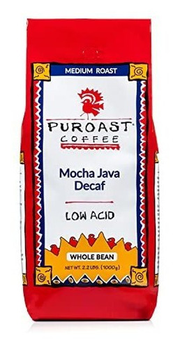 Café En Grano Descafeinado Puroast Mocha Java, 1 Kg