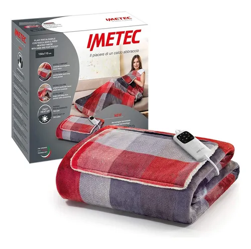 Imetec Adapto Velvet Tartan Manta El ctrica De 150 X 110 Cm