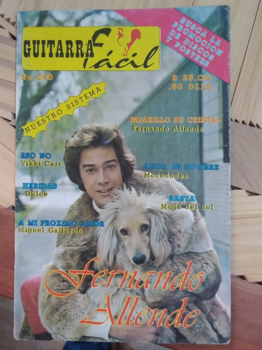 Fernando Allende En Revista Guitarra Facil Poster Dulce 