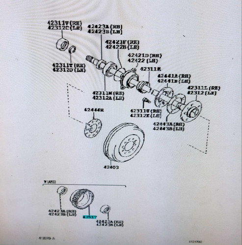 Sensor Rotor Abs Trasero Fortuner  05 - 09 Original 80dlrs