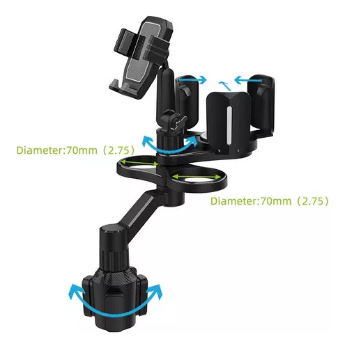 Soporte Para Teléfono Celular Con Portavasos