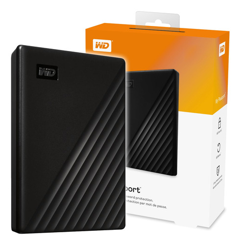 Imagen 1 de 10 de Disco Externo Western Digital 2 Tb Passport Usb 3.0 Bk
