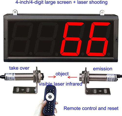 Contador Led Digital Con Sensor De Conteo Hasta 9999