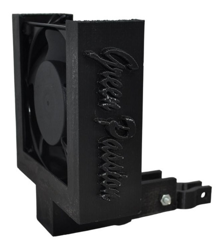 Soporte 3d + Cooler 4 Ventilación Cultivo Indoor - Negro