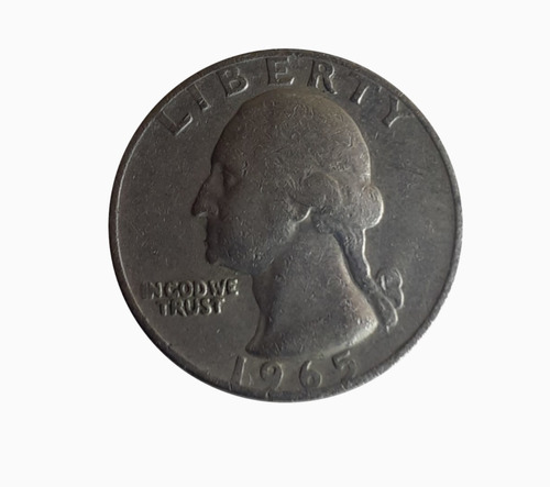 Moneda Estados Unidos 1965 1/4 Dólar 