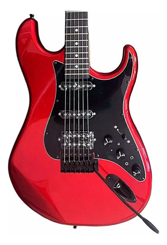 Guitarra regulada Tagima Fone, Sixmart Effects CA, color rojo