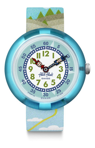 Reloj Flik Flak Parabeaver Fbnp118 Color de la correa Azul