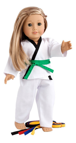 Blanco Karatetae Kwon Do Atuendo Incluye Blusa Pantalones Y