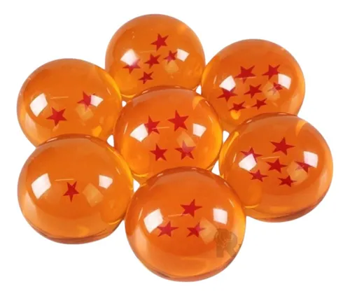 comprar Set De 7 Dragon Ball Naranja Y+regalo Ligas Para Peinar
