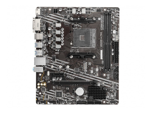 Motherboard Msi Am4 A520m-a Pro Box M-atx M.2 Hdmi Dvi