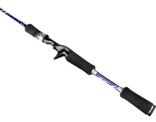Vara De Pesca Profissional Carretilha Inteiriça 1,68m 20lb Cor Preto