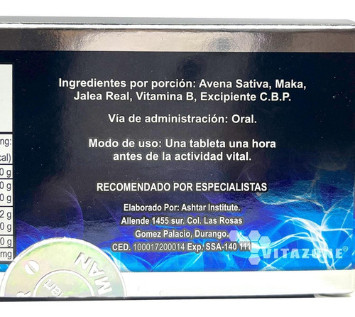 Imagen 6 de 6 de Power Man 4 Tabletas De 500 Mg Original