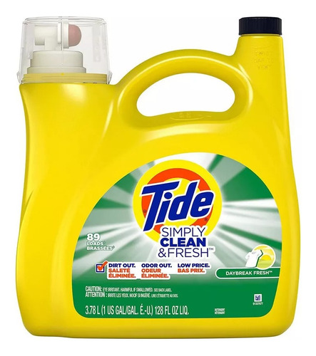 Detergente Líquido Tide Simply Aroma Brisa Fresca, 3.78