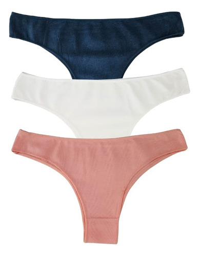 Panties Algodón Para Mujer Bragas Calzón Pantys Sexy 3 Pack