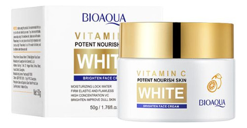 Crema Facial Hidratante Blanqueadora De Vitamina C Bioaqua