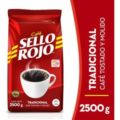 Café Sello Rojo Tradicional X 2500g