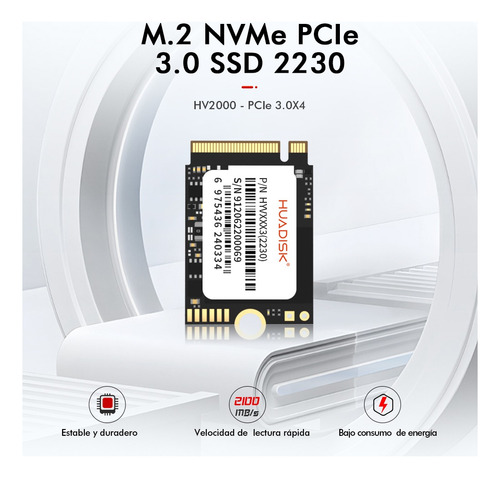 Disco Duro Huadisk M.2 Ssd Nvme Pcie 3.0 De 2 Tb