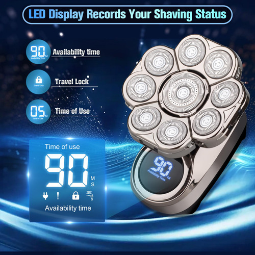 Electric Razor Softula 9d Head Shavers For Bald Men