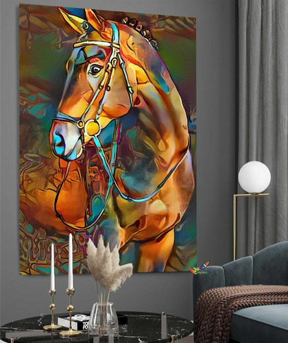 Cuadros Modernos Decorativos 0,60 X 0,40 Caballo 4