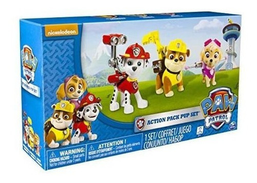 Mochilas Paw Patrol Action Pack Pups 3pk Figure Set Marshal