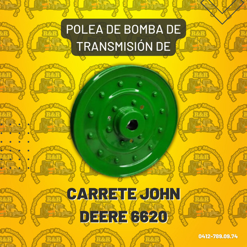 Polea De Bomba De Transmisión De Carrete John Deere 6620