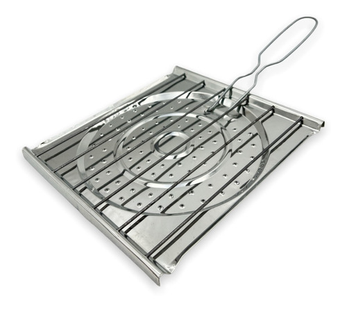 Tostador Difusor Calor Acero Inoxidable Con Mango Metal