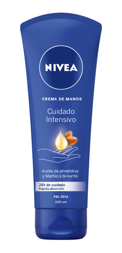 Crema De Manos Nivea Cuidado Intensivo 100 Ml.