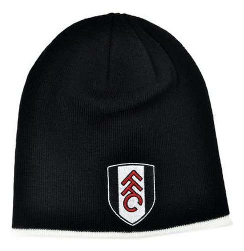 Gorro Enrollable Con Escudo Del Fulham, Negro, Talla Única