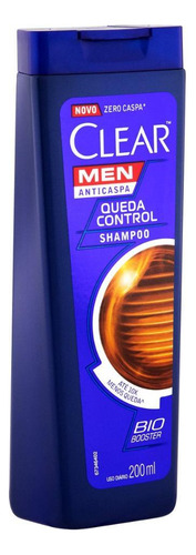 Kit 3 Shampoo Anticaspa Clear Men Queda Control 200ml