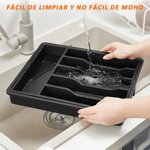 Bb 8 Divisores Organizador De Cubiertos, Expandible Bandeja