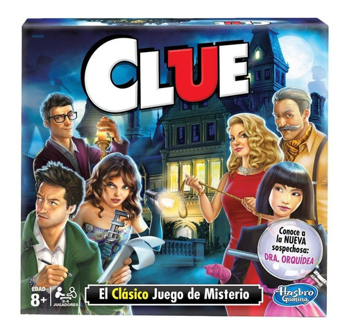 Juego De Mesa Clue El Clásico Juego De Misterio Hasbro