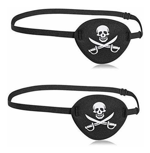 Mascarillas - 2pcs Eye Patch Mask Skull And Cross Bones With