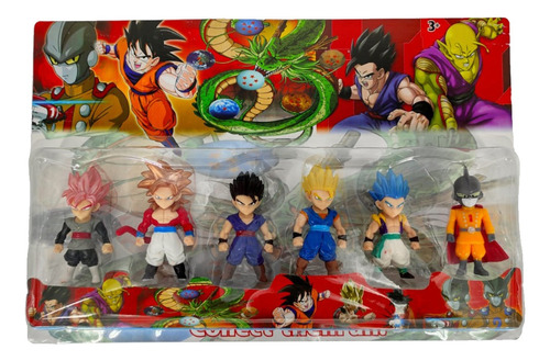 Figuras Accion De La Serie De Anime Dragón Ball Set X6 